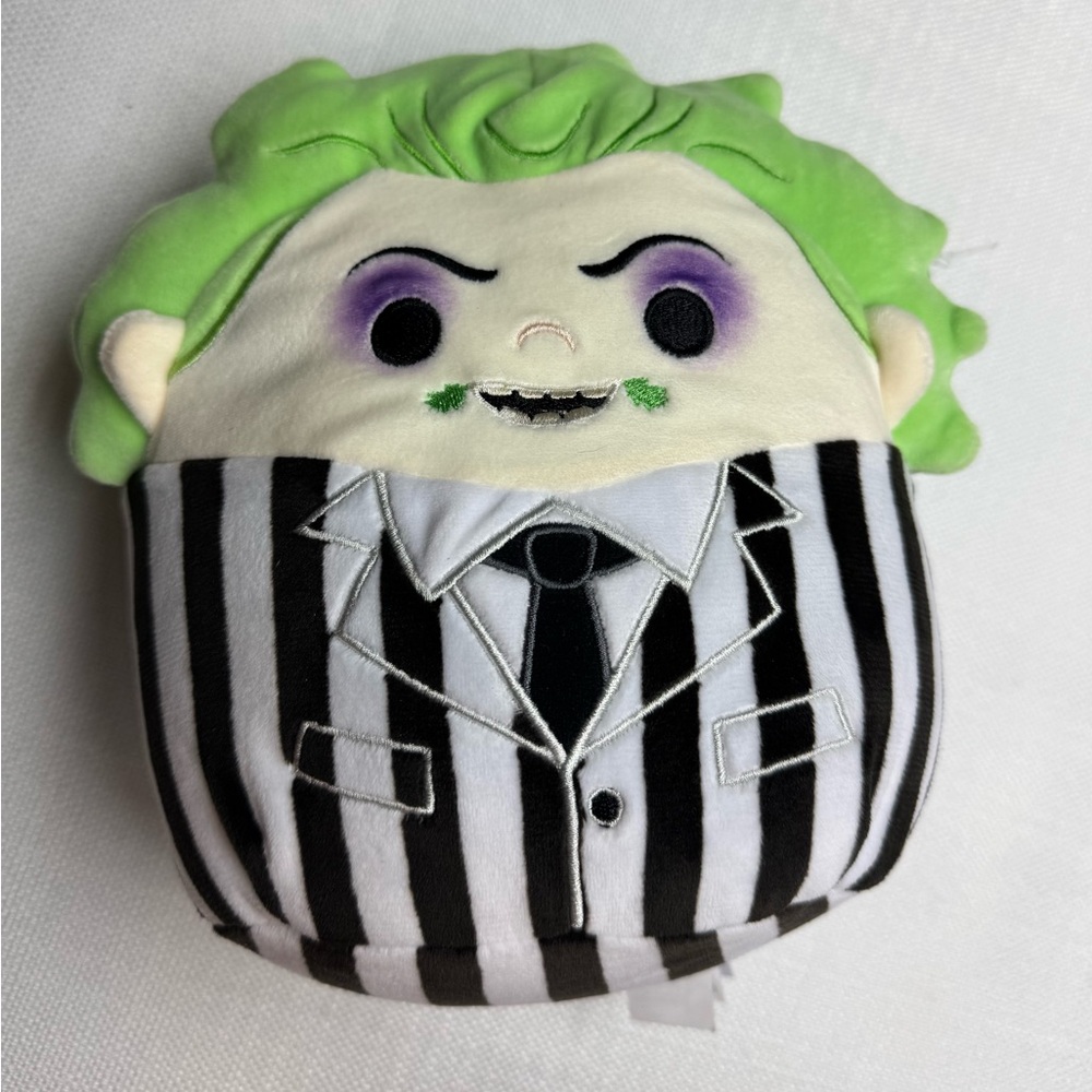 Squishmallows Original 2024 Beetlejuice Soft Plush Toy Pillow NWT Halloween 8"
